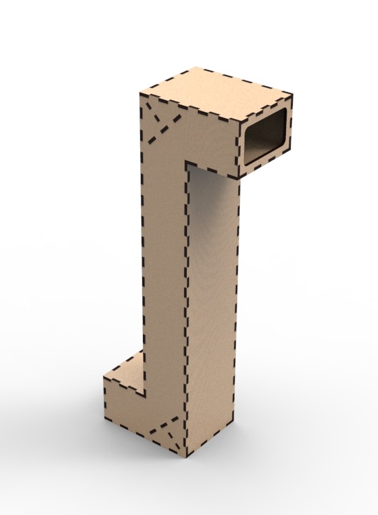 Laser Cut Wooden Periscope DWG File