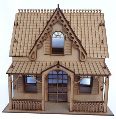 Laser Cut Wooden American Girl Doll House Free Vector