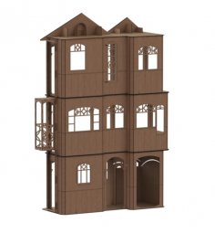 Laser Cut American Girl Dollhouse Free Vector