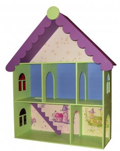 Laser Cut Victorian Dollhouse Kit Kids Toy Free Vector