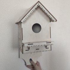 Laser Cut Decorative Birdhouse Free Vector