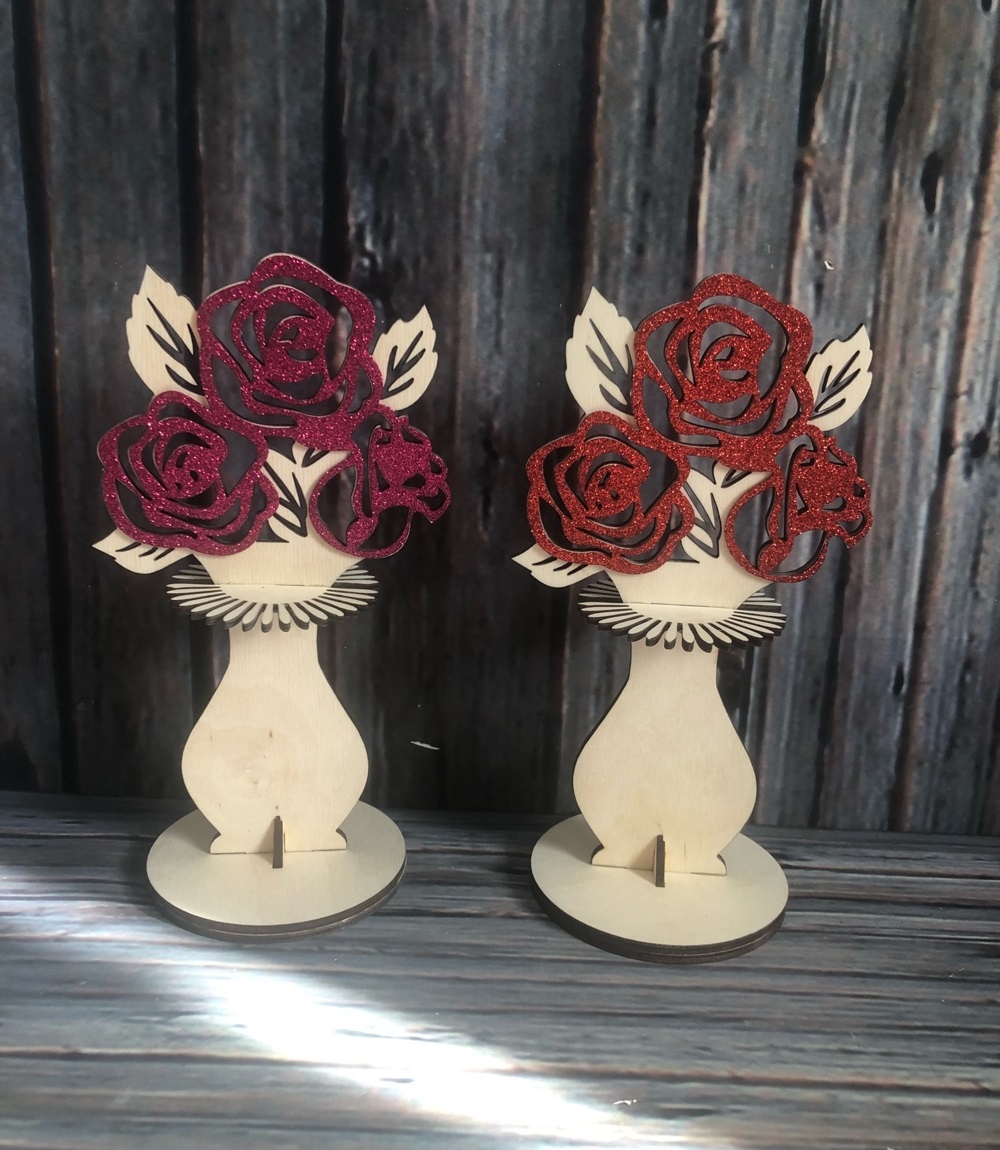 Laser Cut Flower Napkin Holder Free Vector