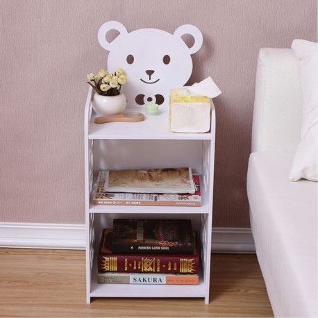 Laser Cut Kids Nightstand Teddy Bear Bedside Table DXF File