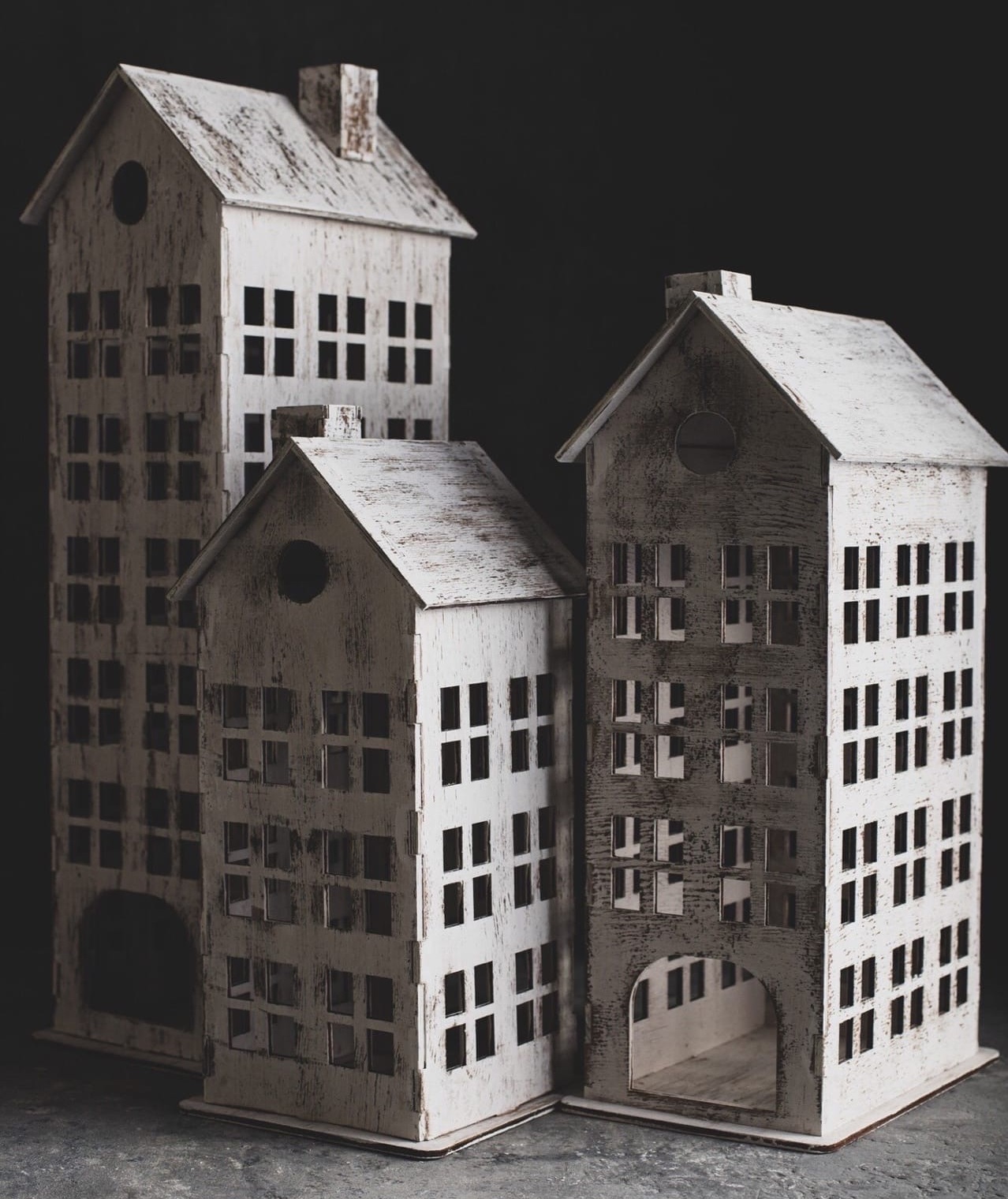 Laser Cut Vintage Style High Rise Building Free Vector