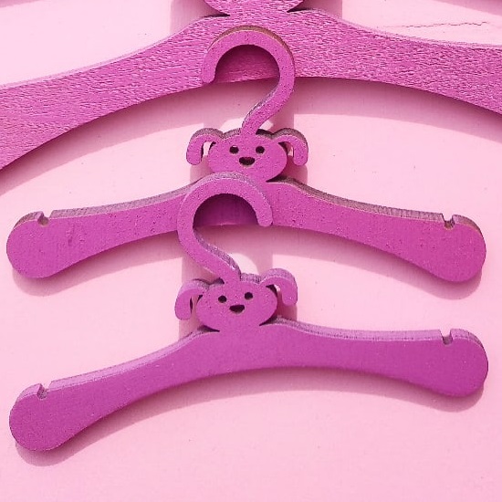 Laser Cut Dog Puppy Pet Clothes Hanger Free Vector