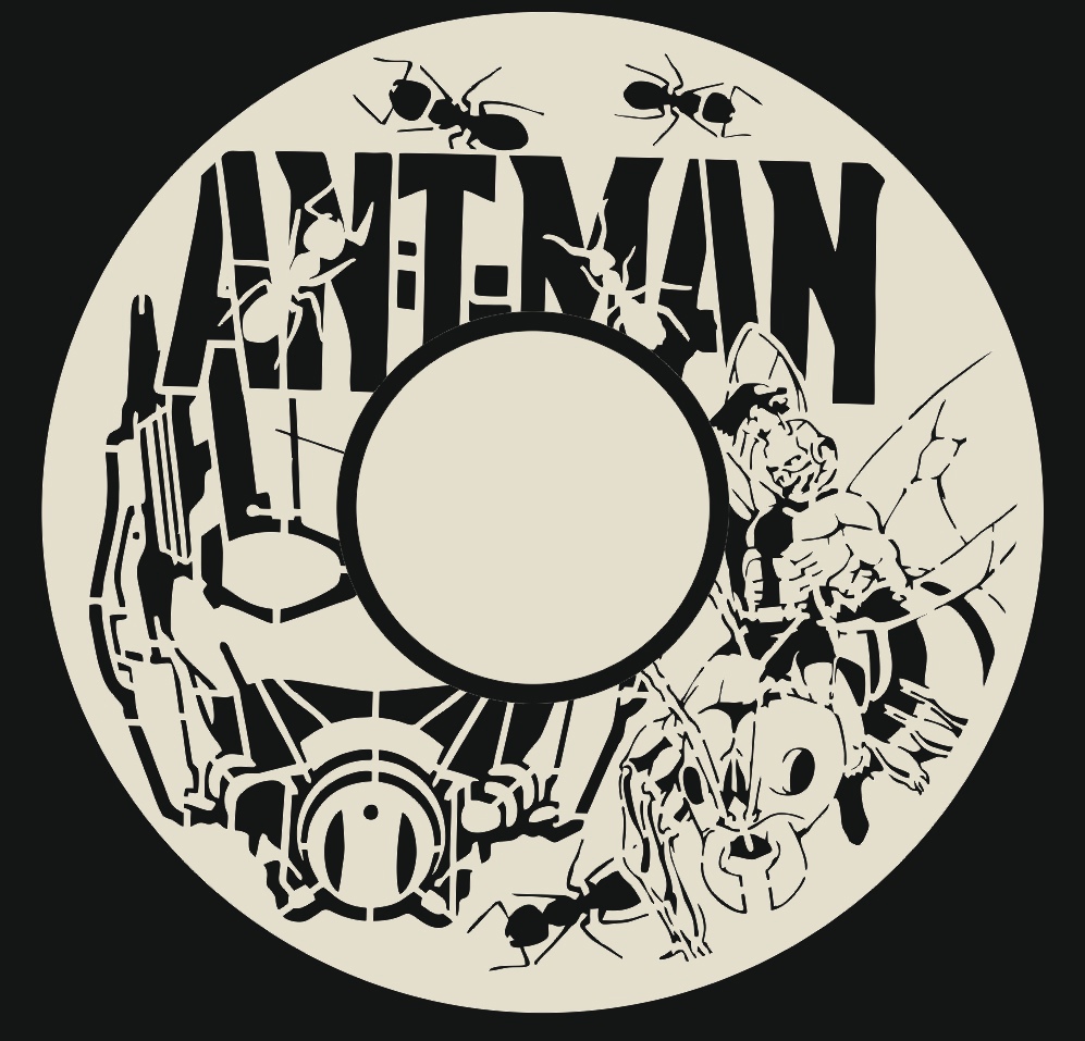 Laser Cut Ant Man Wall Clock Free Vector