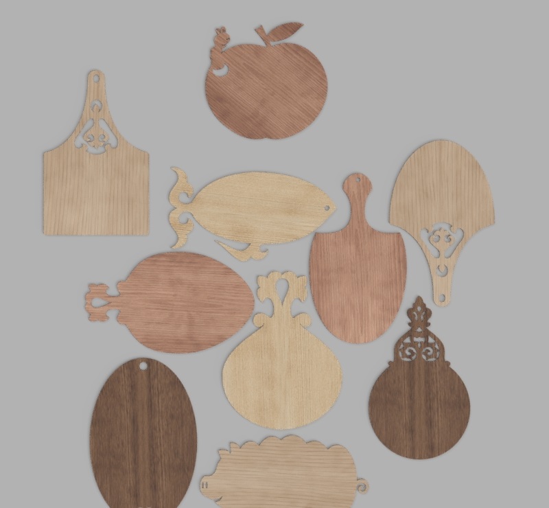 Laser Cut Wooden Cutting Board Designs Free Vector