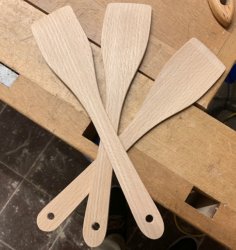 Laser Cut French Spatula DXF File