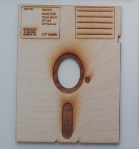 Laser Cut 5.25 Inch Floppy Disk Coasters SVG File