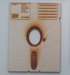 Laser Cut 5.25 Inch Floppy Disk Coasters SVG File