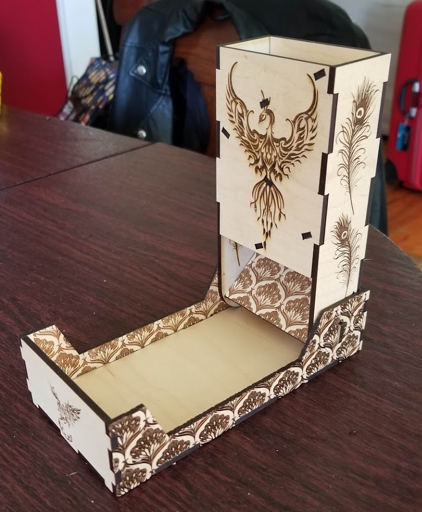 Laser Cut Folding Dice Tower SVG File