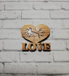 Laser Cut Love Heart Holding Hands Free Vector