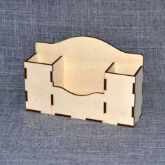 Laser Cut Simple Desk Organizer Free Vector