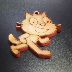 Laser Cut Scratch Logo Keychain 3mm DXF File