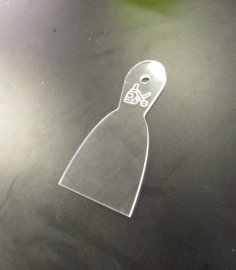 Laser Cut Spatula Acrylic 3mm DXF File