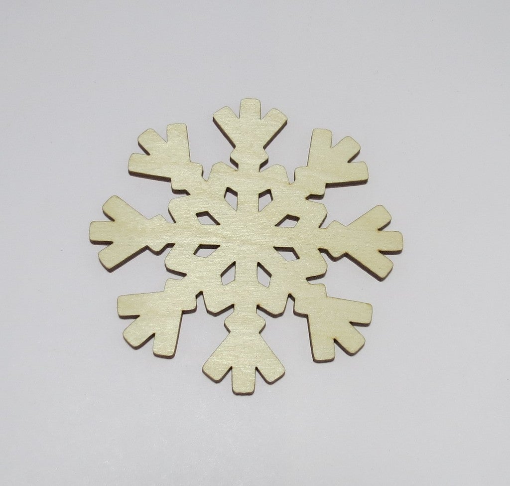 Laser Cut Snowflake Coasters Birch Plywood 3mm SVG File