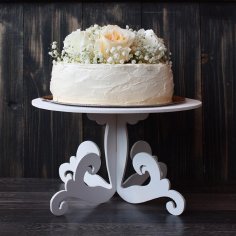 Laser Cut Decorative Wedding Cake Stand Free Vector