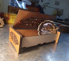 Laser Cut Decor Gift Box HDF 3mm 160x60x30mm Free Vector