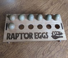 Laser Cut Button Quail Egg Tray SVG File