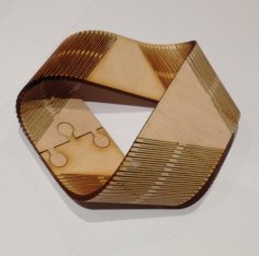 Laser Cut Moebius Strip 3mm Birch Plywood DXF File