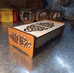 Laser Cut Decorative Gift Box HDF 3mm 160x60x30mm Free Vector