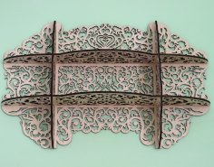 Laser Cut Rustic Wall Shelf Home Decor Cutout Wood Wall Shelf Free Vector