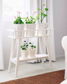 Laser Cut Flower Stand Indoor Plant Decor Free Vector