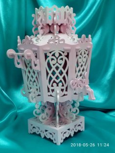 Laser Cut Decorative Russian Wooden Samovar PDF File