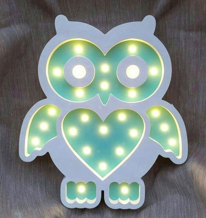 Laser Cut Owl Lamp Unique Kids Night Light Free Vector