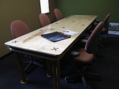 Laser Cut Conference Room Table 10x4ft DXF File