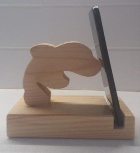 Laser Cut Dolphin Phone Stand Free Vector