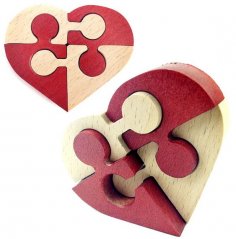 Laser Cut Heart Puzzle Free Vector