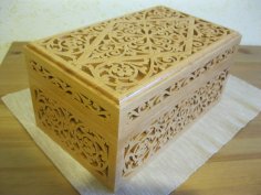 Laser Cut Decorative Wooden Box 6mm Free Vector