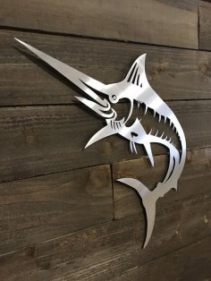 Laser Cut Marlin Wall Decor Free Vector