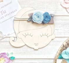 Laser Cut Girls Hair Tie Elastic Hair Band Holder Free Vector