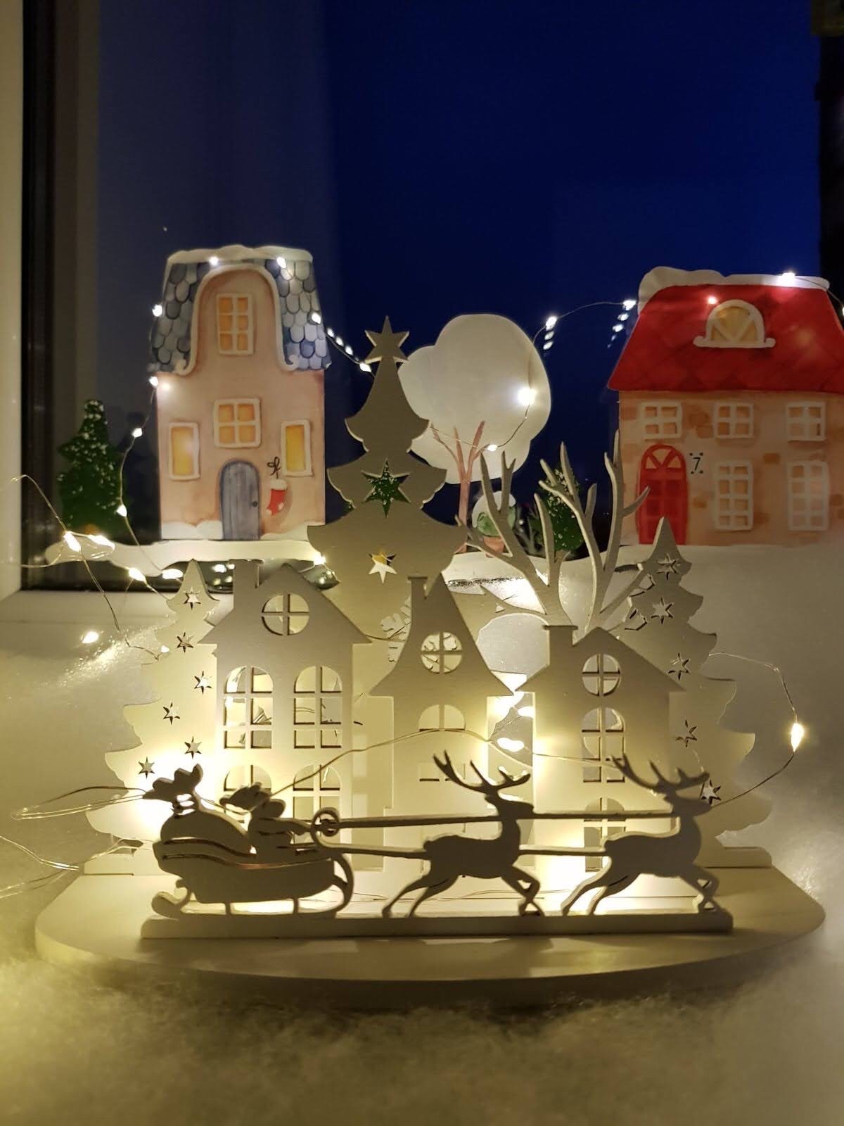 Laser Cut Christmas Mini Decoration Free Vector