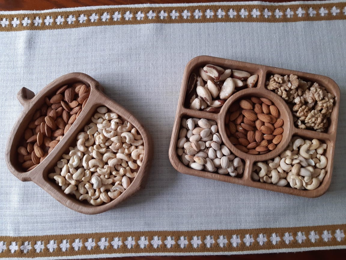 Laser Cut Sectional Tray For Dry Fruits Nuts Snacks DXF File