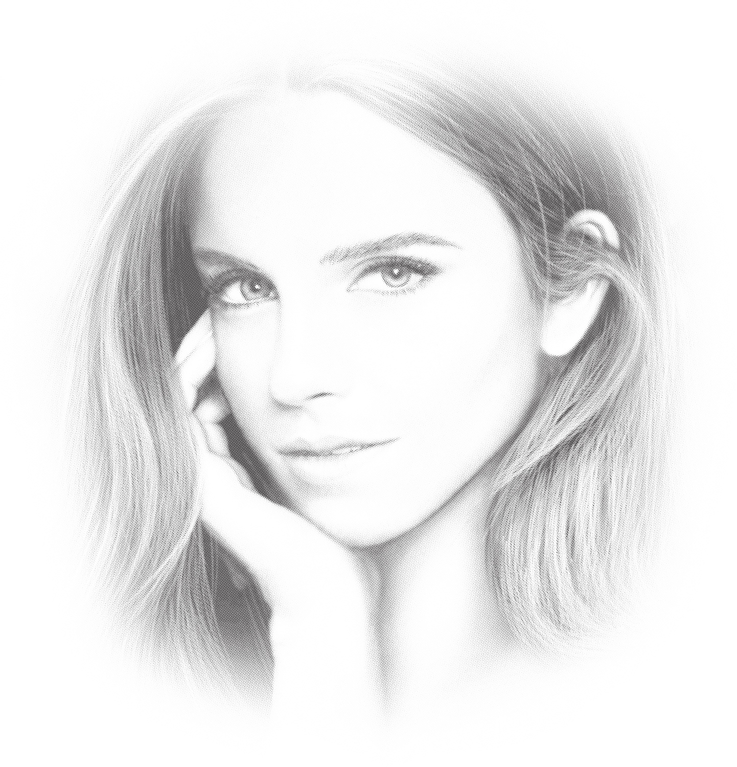 Laser Cut Engrave Emma Watson Portrait Free Vector