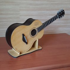 Laser Cut Guitar Piggy Bank Kids Coin Bank Free Vector