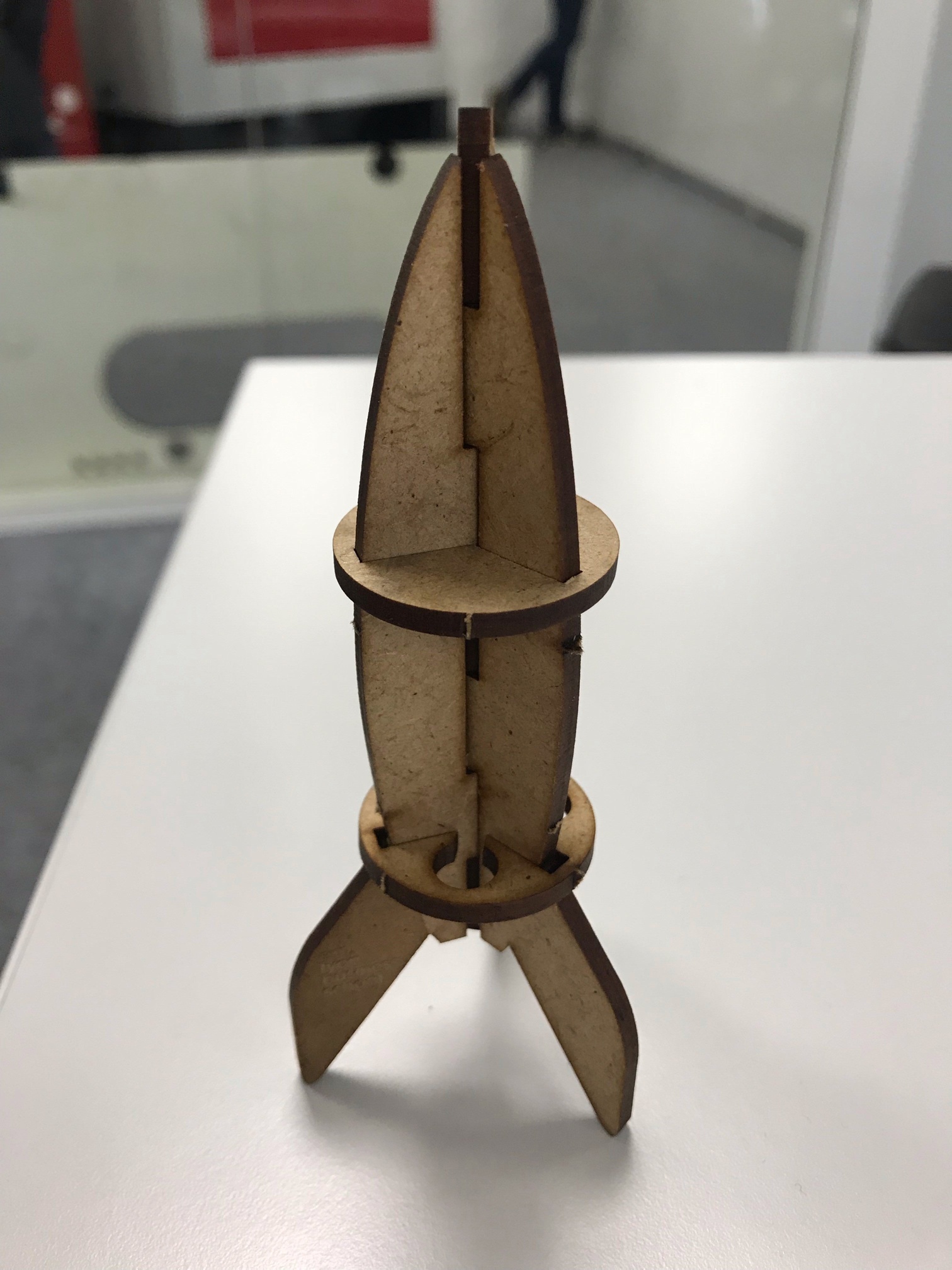 Laser Cut Rocket Template Free Vector