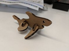 Laser Cut Cardboard Shark SVG File