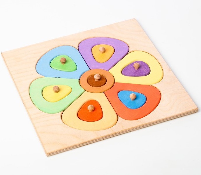 Laser Cut Montessori Early Educational Toy Color Learning Baby Kids Shape Sorting Toy Free Vector